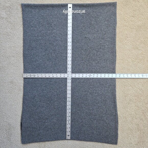 NWOT Cozee Cashmere Travel Wrap Grey Knit Scarf - Picture 2 of 6
